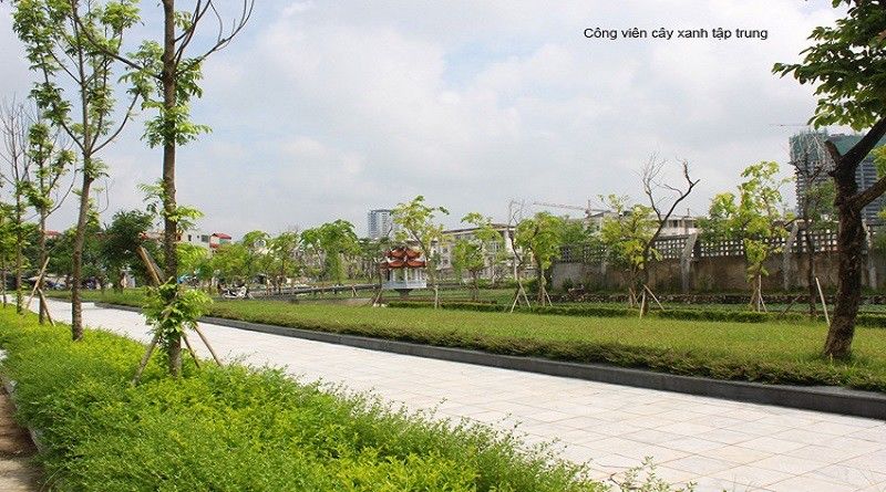 Khu công viên cây xanh khu đô thị Văn Phú