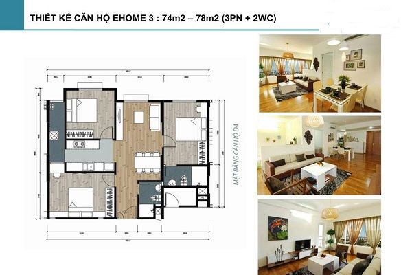 Căn hộ chung cư Ehome 3: Địa chỉ, giá mua bán, cho thuê, mẫu nhà