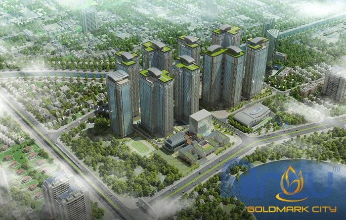 Phối cảnh tổng thể chung cư GoldMart City