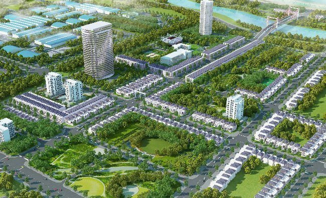 Phối cảnh tổng thể dự án Khu đô thị Golden City Quảng Nam