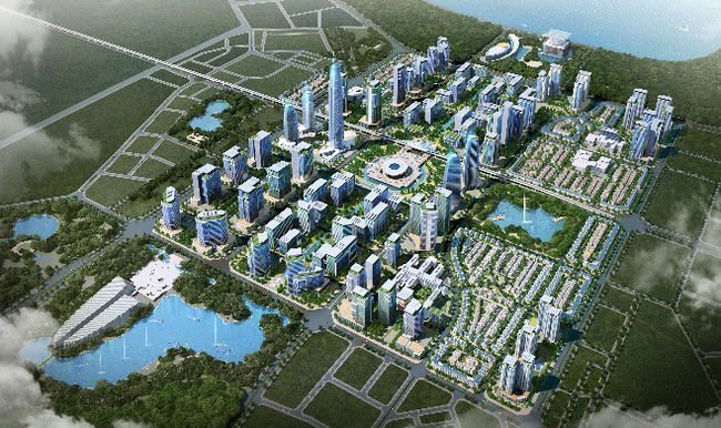 Phối cảnh tổng thể dự án khu đô thị Tây Hồ Tây - Starlake Hà Nội