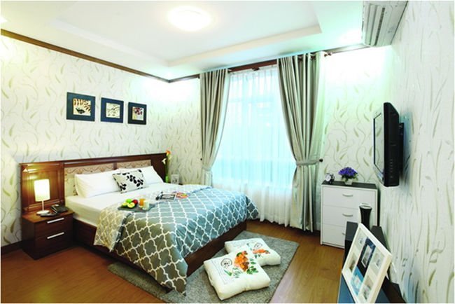 Phòng ngủ căn hộ Hoàng Anh Thanh Bình