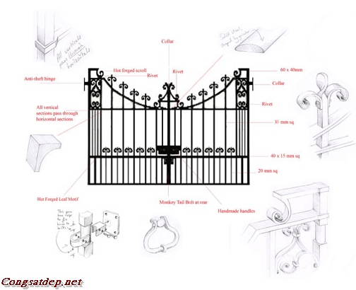 Các mẫu thiết kế cổng nhà đẹp, đơn giản, hiện đại hút mọi ánh nhìn