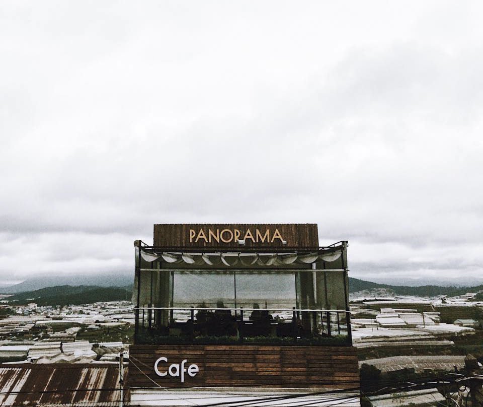 Cafe sân thượng tại The Panorama Đà Lạt