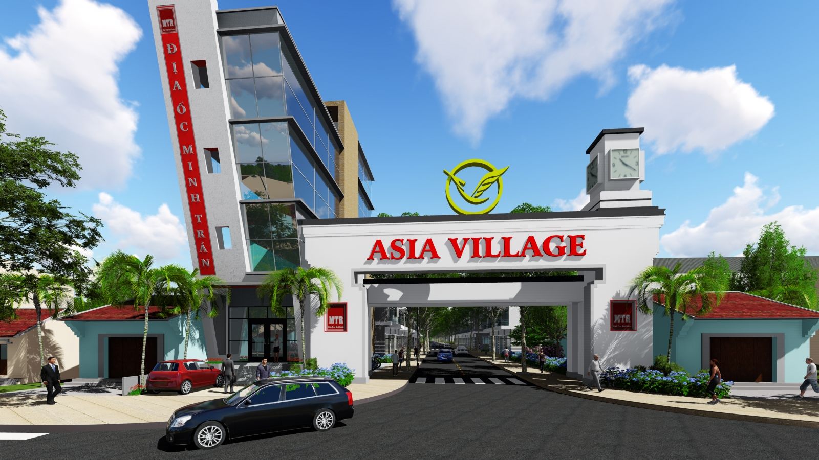Cổng chào khu đô thị Asia Village 
