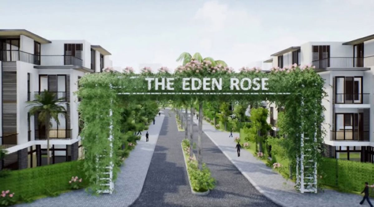 Cổng chào khu dự án The Eden Rose