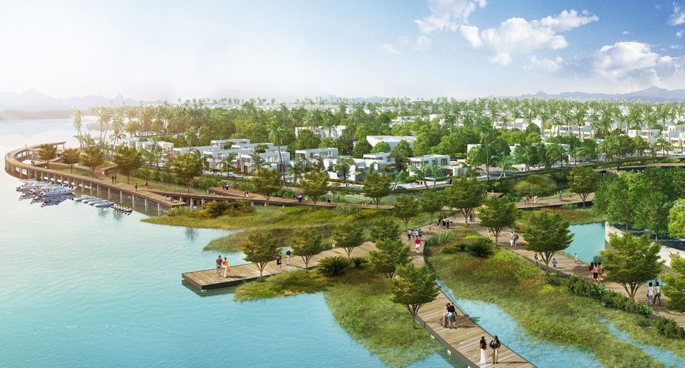 FPT Đà Nẵng với khu dạo bộ quanh hệ thống sông hồ tự nhiên tạo cảm giác thư thái cho người dân