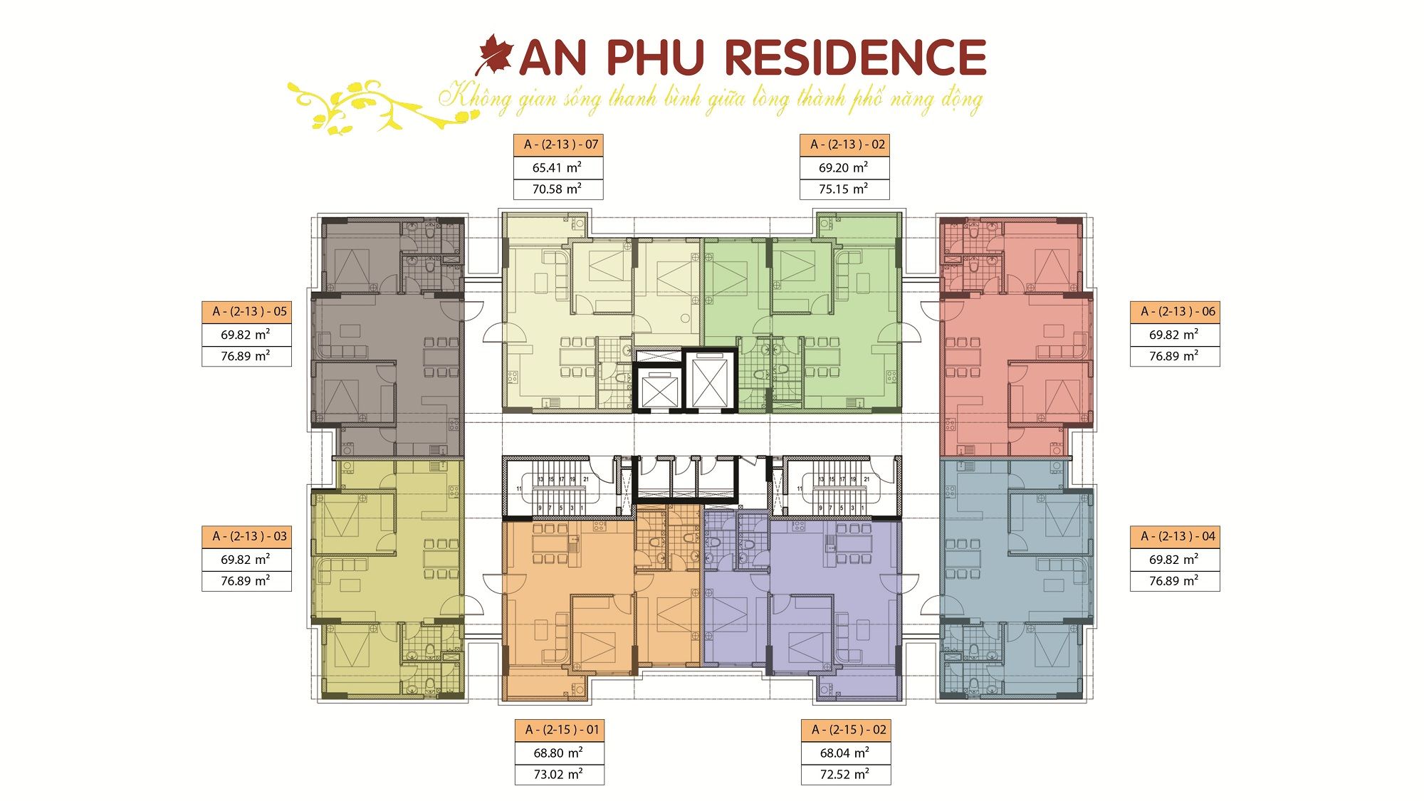 Mẫu thiết kế của dự án An Phú Residence