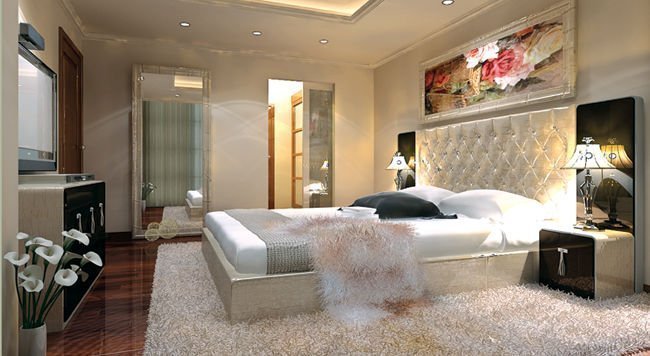 Mẫu thiết kế phòng ngủ căn hộ Tecco Đầm Sen