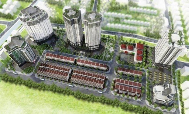 Phối cảnh tổng thể dự án khu nhà ở Bộ tư lệnh Thành phố Hà Nội