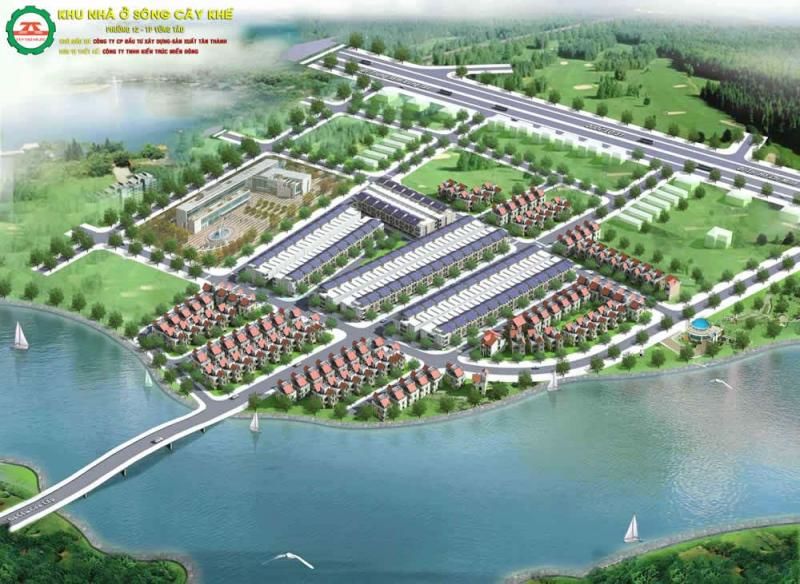 Phối cảnh tổng thể dự án khu nhà ở Sông Cây Khế 