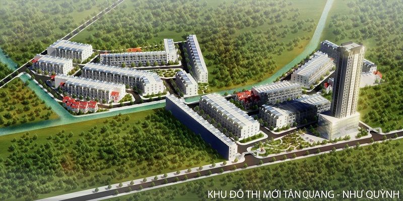 Phối cảnh tổng thể khu đô thị Tân Quang