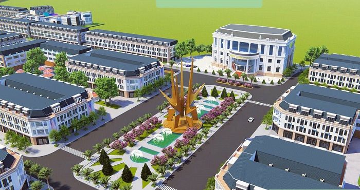 Quảng trường Viko City trung tâm tạo điểm nhấn cảnh quan chính cho khu Việt Hàn