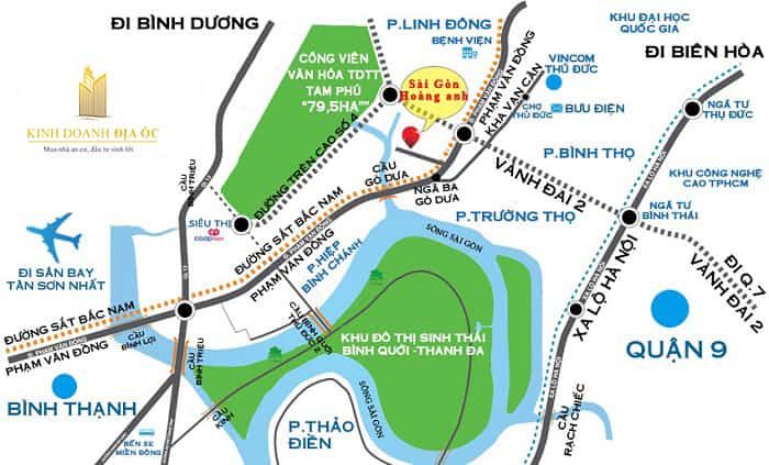 Tiện ích ngoại khu dự án Sài Gòn Hoàng Anh