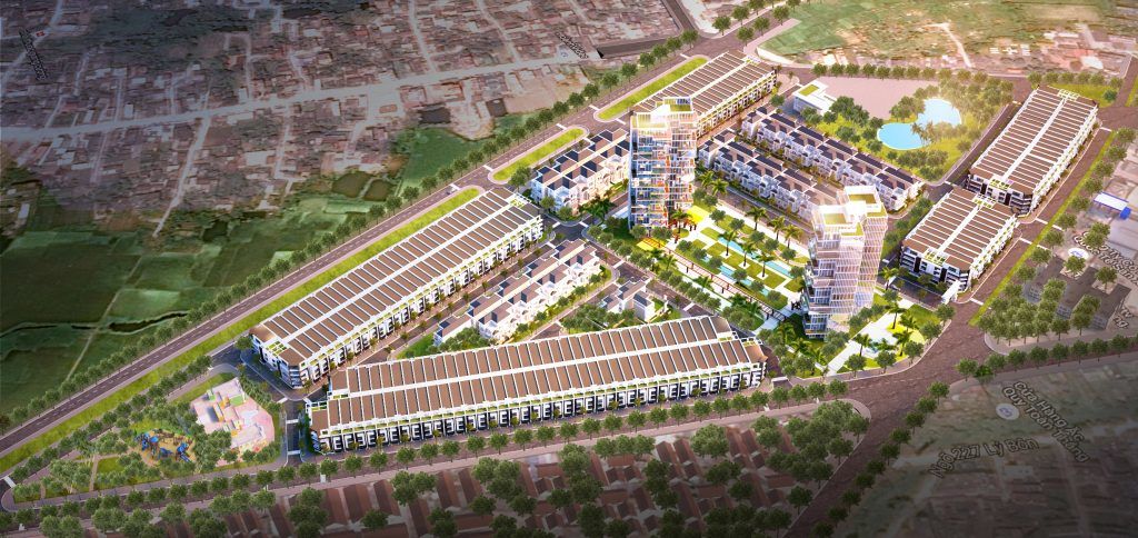 Toàn cảnh dự án Khu đô thị Phú Xuân Damsan