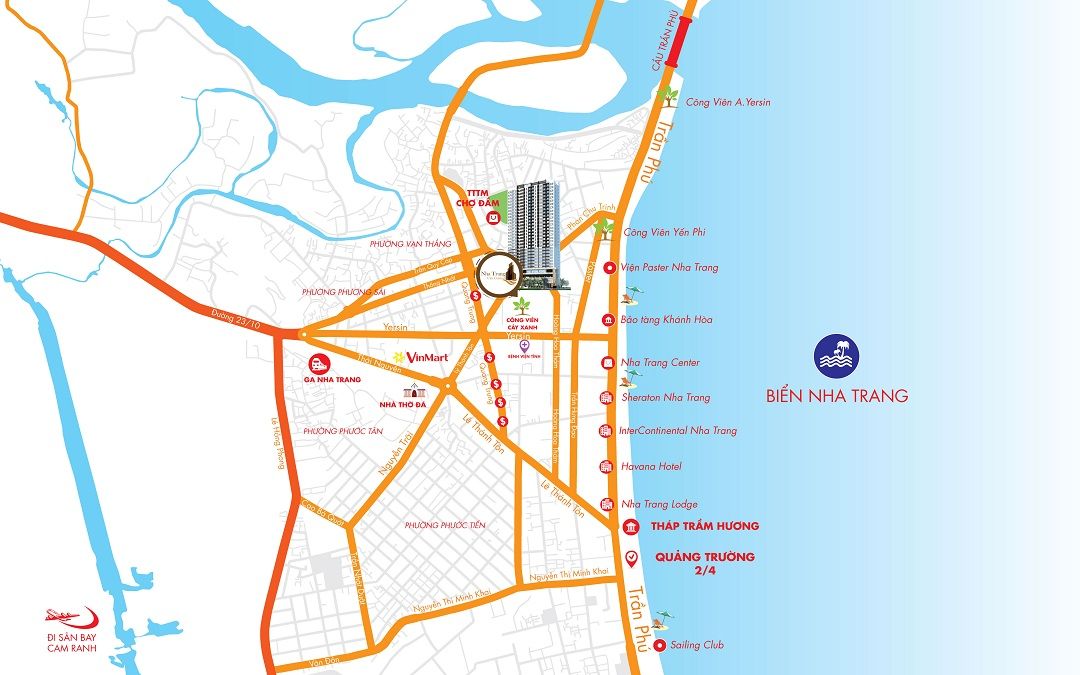 Vị trí đắc địa của dự án Nha Trang City Central