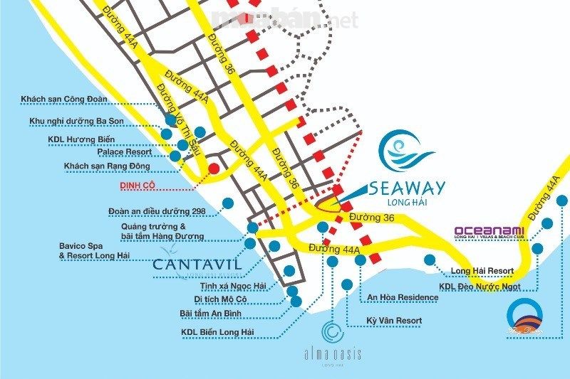 Vị trí đắc địa của dự án Seaway Long Hải