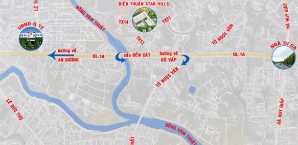 Vị trí dự án Điền Thuận Star Hills