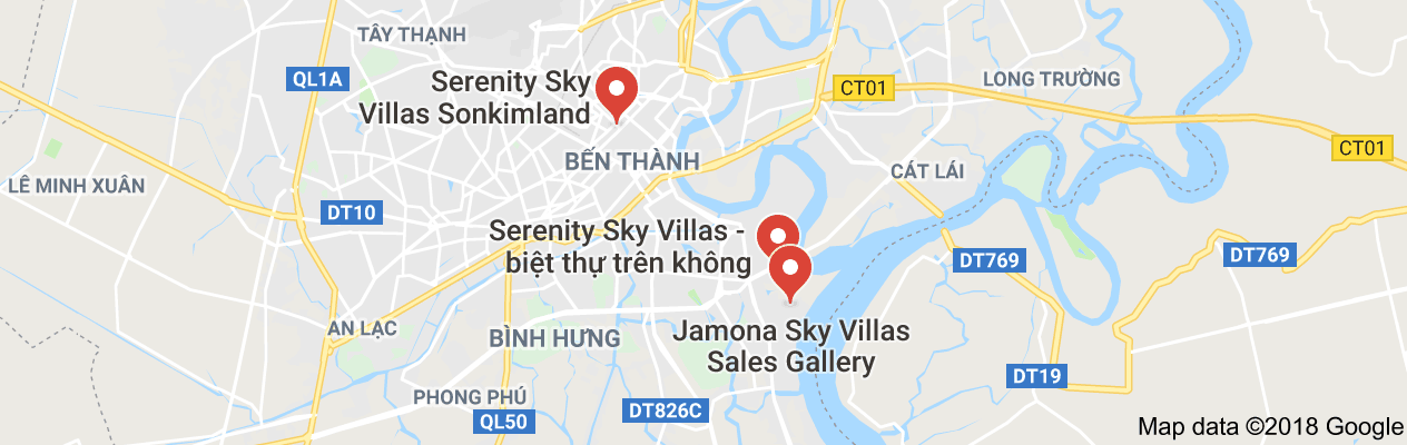 Vị trí dự án Serenity Sky Villa