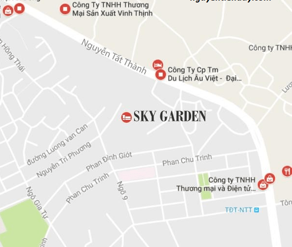 Vị trí dự án Sky Garden Vĩnh Yên