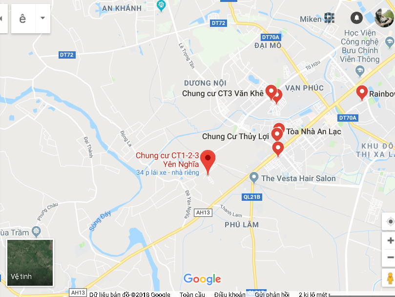 Vị trí khu nhà ở Bộ tư lệnh Thủ đô Hà Nội