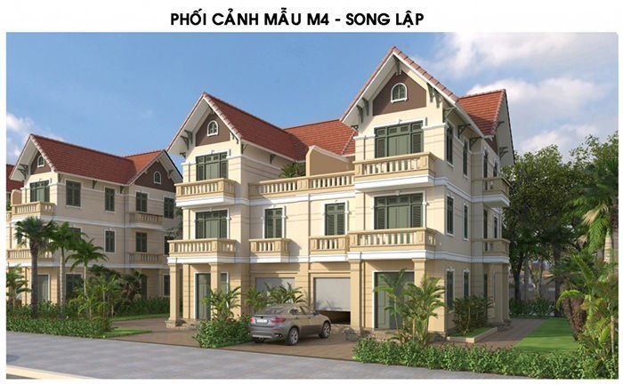 Biệt thự song lập tại dự án Khu đô thị Phú Lương