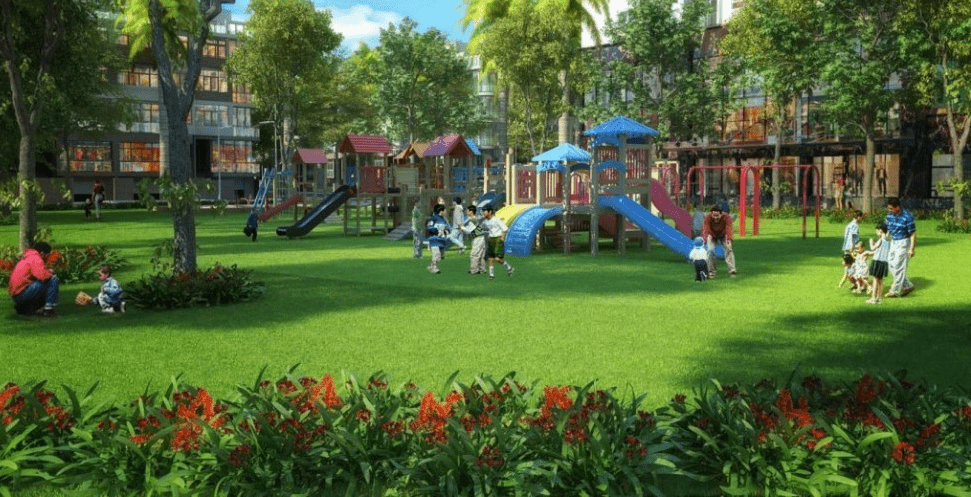 Công viên vui chơi cho trẻ tại Khu đô thị Yên Trung 