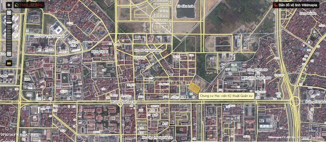 Hình ảnh vệ tinh vị trí dự án Chung cư 60 Hoàng Quốc Việt