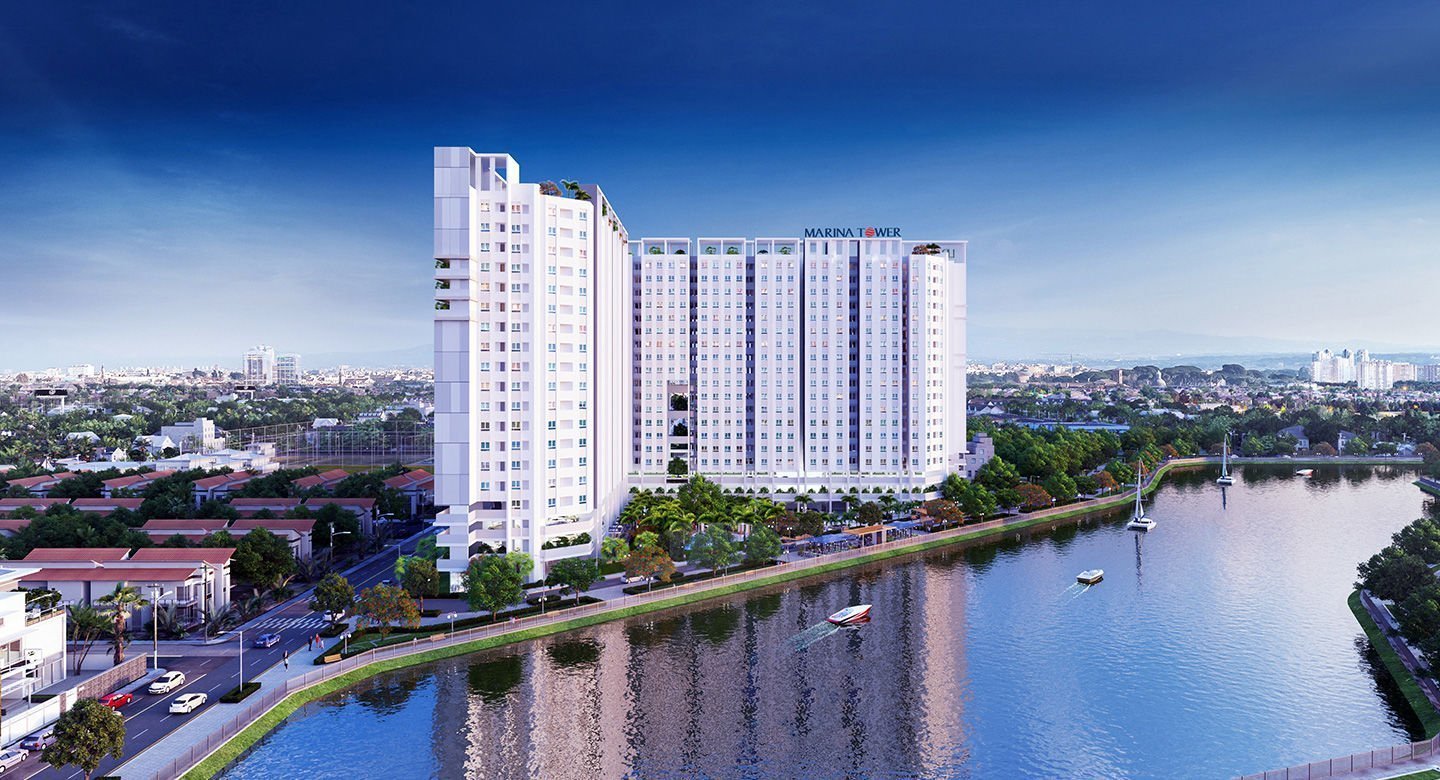 Phối cảnh tổng thể dự án Chung cư Marina Tower