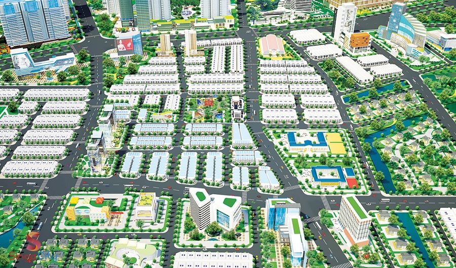 Phối cảnh tổng thể dự án Khu đô thị Singga City 