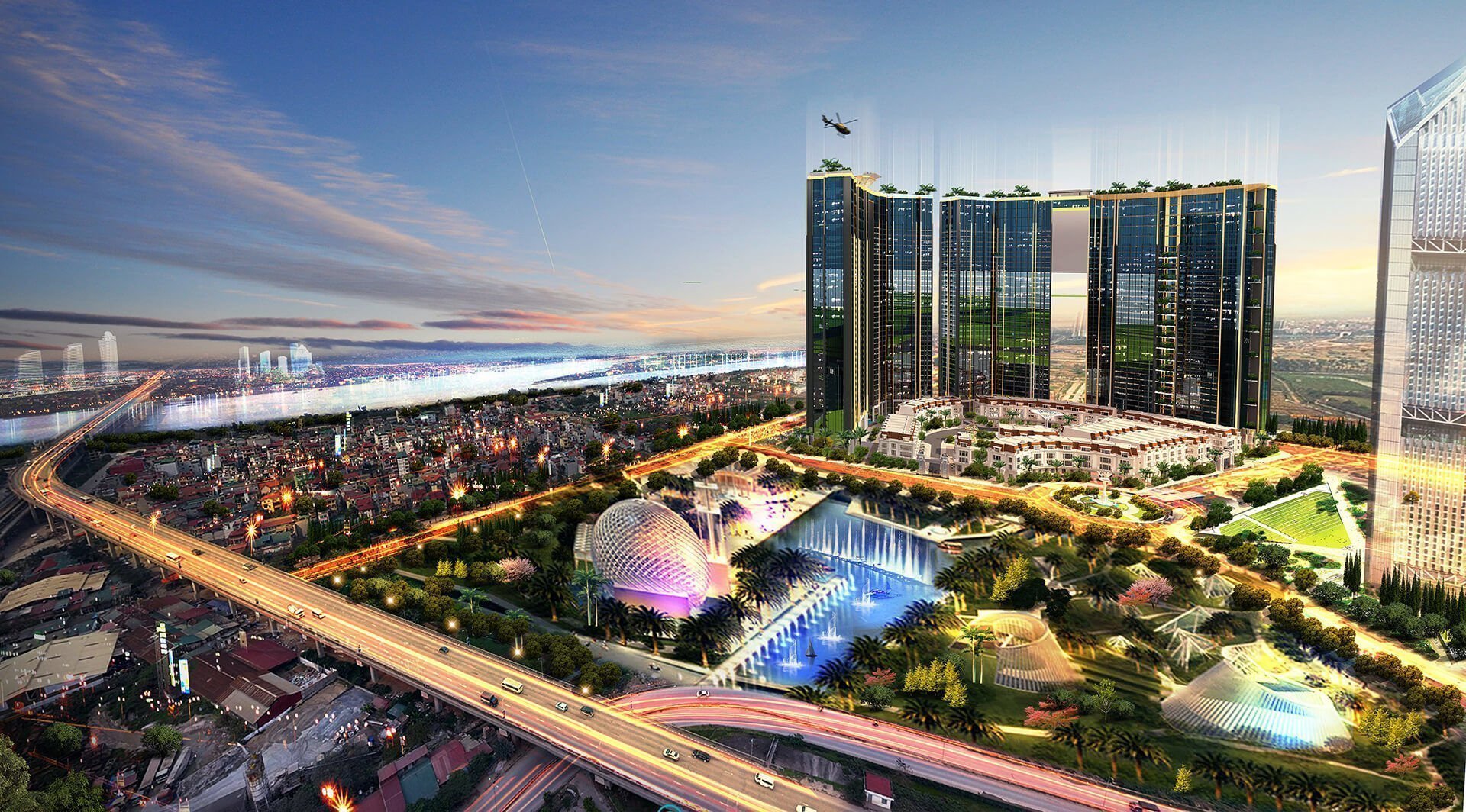 Phối cảnh tổng thể dự án Sunshine City