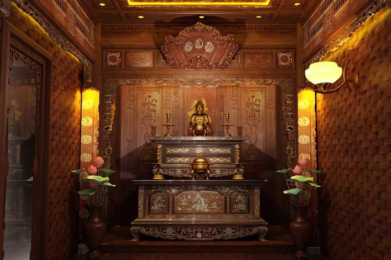 Phong thủy bàn thờ thổ công, thờ Phật