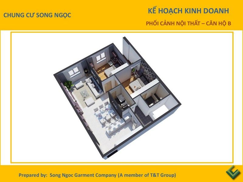 Thiết kế căn hộ của dự án Chung cư Tara Residence