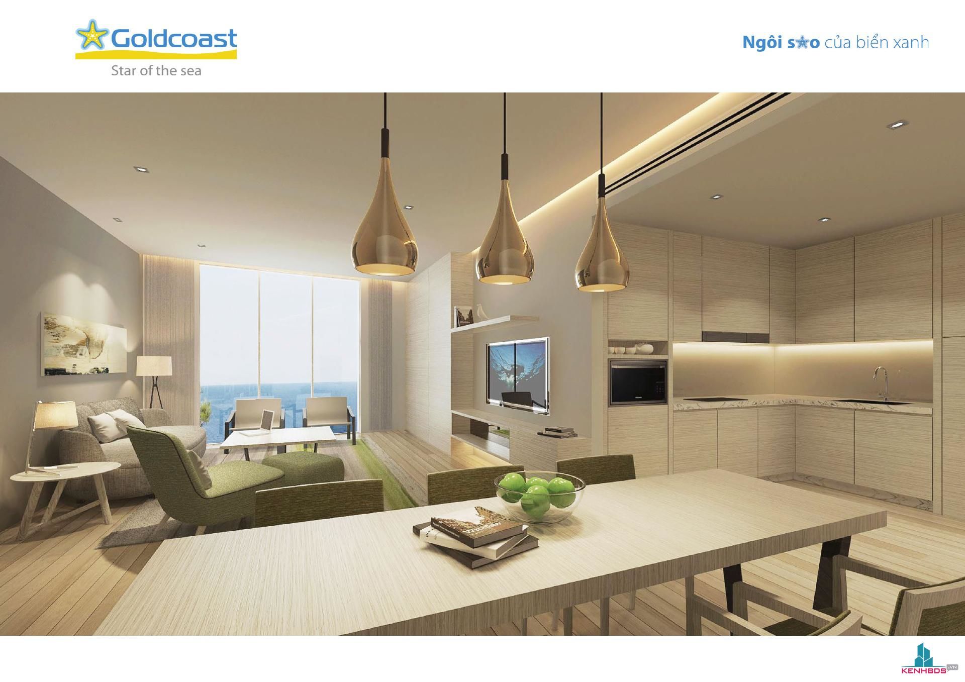 Thiết kế hiện đại tại căn hộ dự án Gold Coast Nha Trang