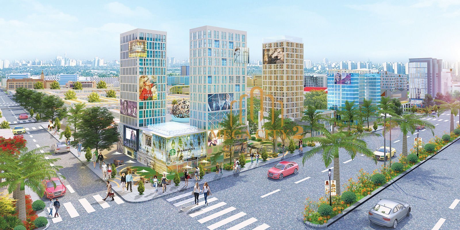 Trung tâm thương mại dự án Khu đô thị Mega City 2