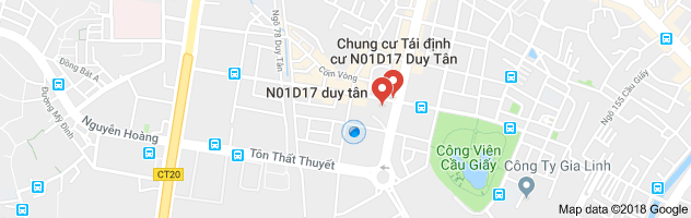 Vị trí dự án Chung cư N01-D17 Duy Tân