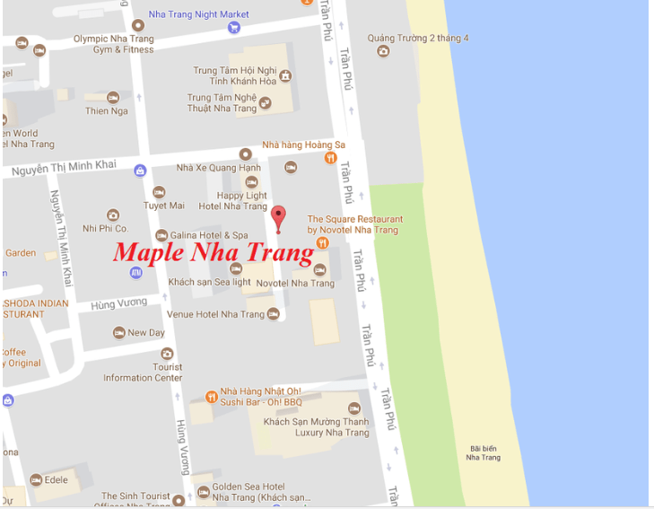 Vị trí dự án Maple Nha Trang