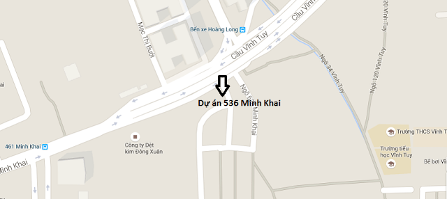 Chung cư 536A Minh Khai sở hữu vị trí đắc địa phía Đông Nam Thủ Đô Hà Nội