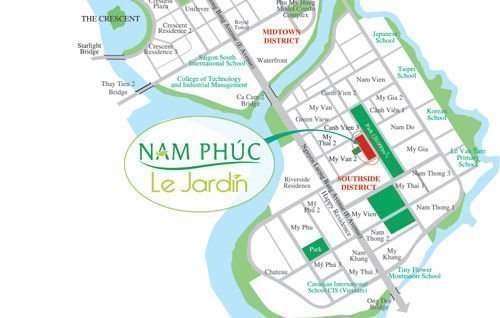 Chung cư Nam Phúc - Le Jardin sở hữu vị trí giao thông thuận tiện