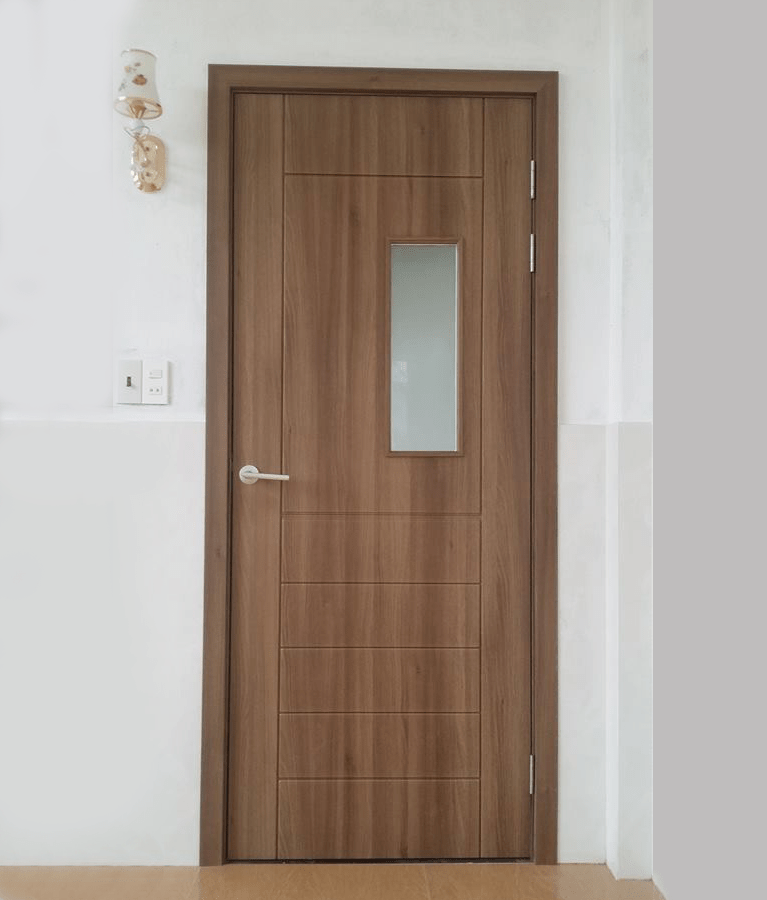 Mẫu cửa gỗ, nhựa lõi thép, nhôm kính nhà vệ sinh, nhà tắm 2019 - 6