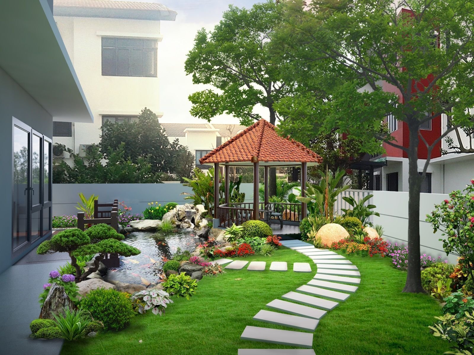 Thiết kế sân vườn nhà quê với 25+ mẫu đẹp, đơn giản