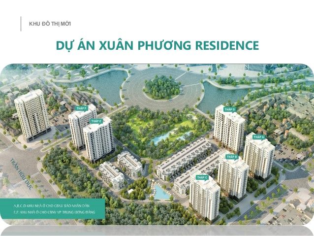 Phân khu dự án Xuân Phương Residence