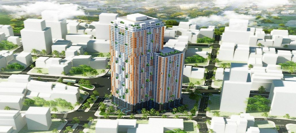 Phối cảnh tổng thể dự án Chung cư HPC Landmark 105