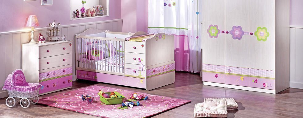 Màu sắc và nội thất phòng ngủ cho bé gái tuổi dễ thương