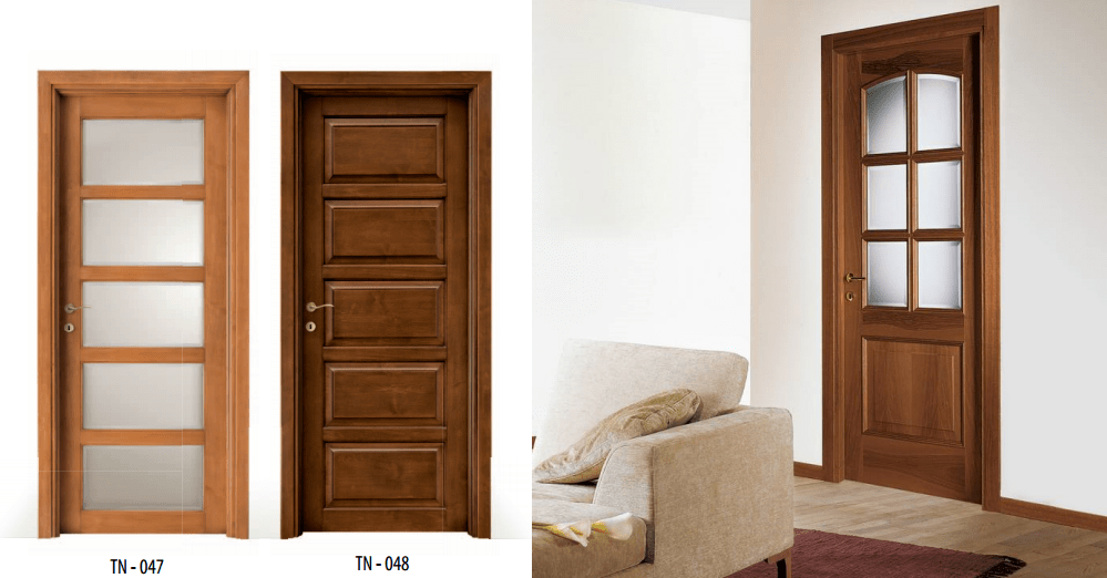 Mẫu cửa gỗ, nhựa lõi thép, nhôm kính nhà vệ sinh, nhà tắm 2019 - 4
