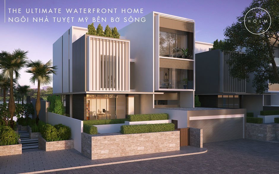 Thiết kế Biệt thự ven sông dự án Holm Villas Thảo Điền