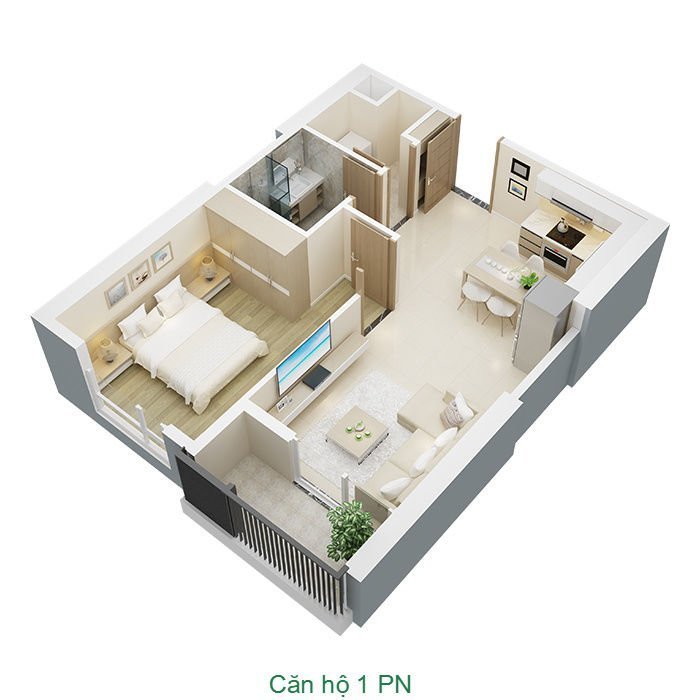 Thiết kế mẫu căn hộ điển hình dự án Chung cư BRG Park Residence