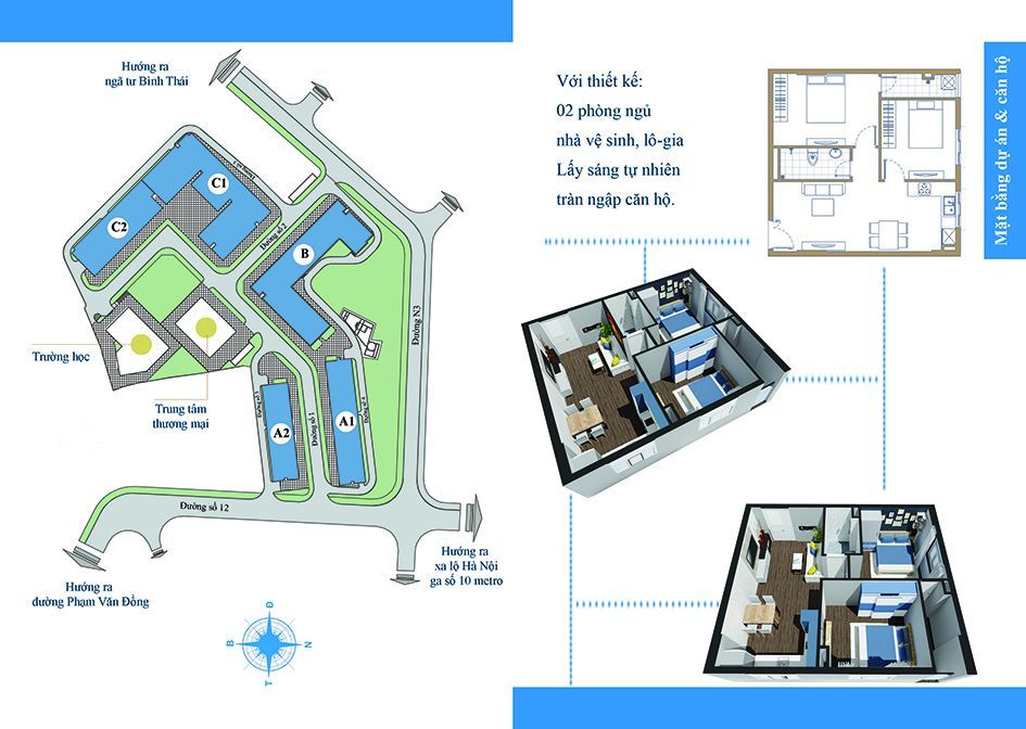 Thiết kế mẫu căn hộ điển hình dự án Chung cư Chương Dương Home