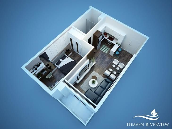 Thiết kế mẫu căn hộ dự án Chung cư Heaven Riverview
