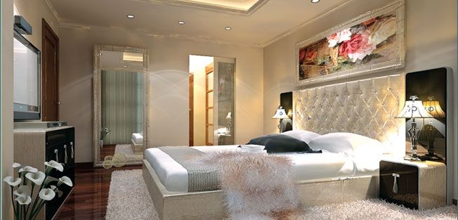 Thiết kế mẫu phòng ngủ căn hộ Hoàng Thành Tower